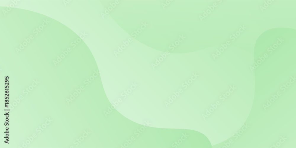 Fotografie Image green background with smooth, flowing curves and a light gradient effect t