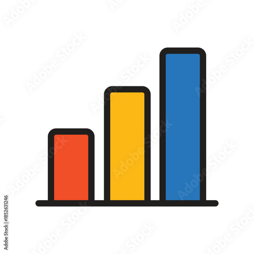 Colorful Comparative Bar Chart for Data Analysis