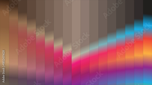 Abstract Multicolor Gradient Curve Background – Vibrant Spectrum Flow, Soft Vertical Bands and Modern Digital Art Texture