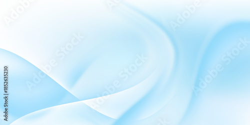 Abstract white wavy glowing lines on a blue background. Futuristic digital high-technology pattern. Health Care concept. Vector