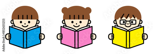 本を読むこども