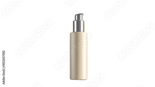 Elegant Serum Bottle: A sleek, modern serum bottle stands isolated. Its design embodies purity and sophistication.