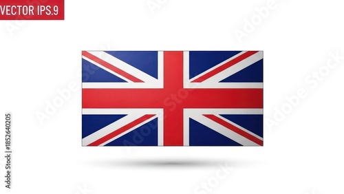 Wallpaper Mural Rectangular representation of a flag featuring red, white, and blue geometric shapes Torontodigital.ca