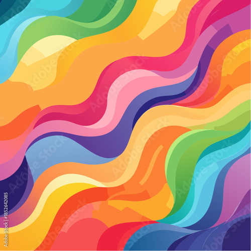 Colorful Abstract Wave Pattern