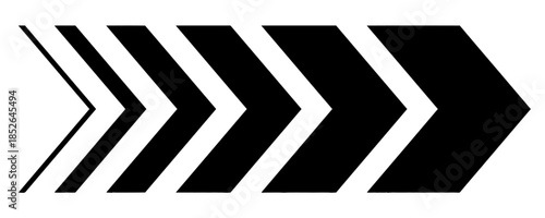 Black and White Arrow Vector Forward Directional Indicator Guide Progression Navigation Element Seamless Pattern