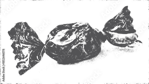 Candy wrapped in a sweet design. Simple vector illustration with a colorful appearance, perfect for use in graphic projects.