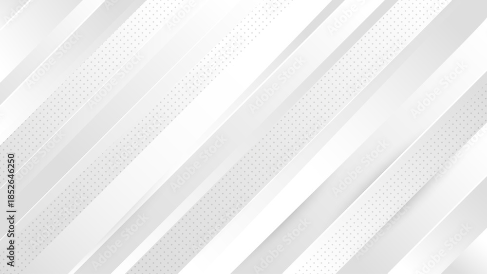 Obraz premium Minimal White and Gray Abstract Background with Gold Line. Clean Geometric Paper Layers with Diagonal Lines & Soft Shadows. Modern Corporate Presentation, Business Design, Elegant Origami Texture. 