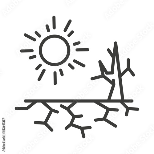 drought and scorched land, dryness heat