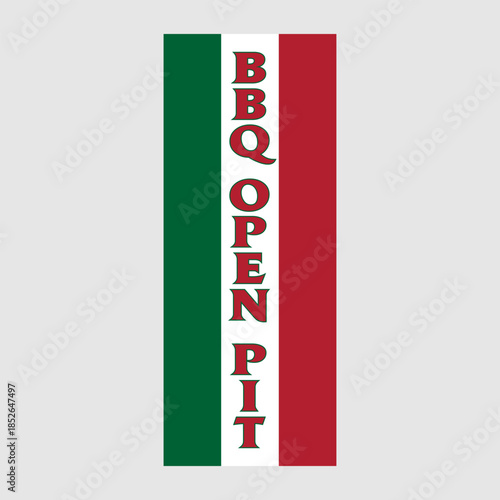 Rectangle Flag For BBQ Open Pit