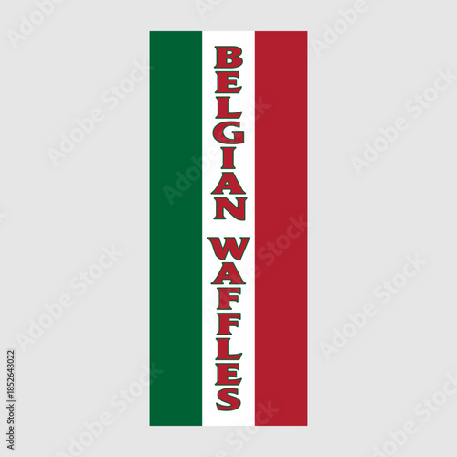 Rectangle Flag For Belgian Waffles