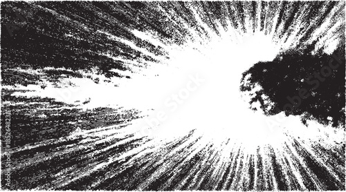 Light rays create a striking black and white texture effect. This dynamic graphic illustration showcases luminous details in a vector format.