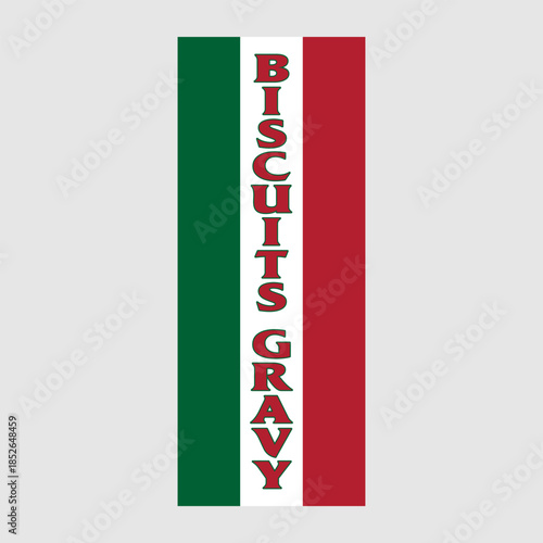 Rectangle Flag For Biscuits Gravy