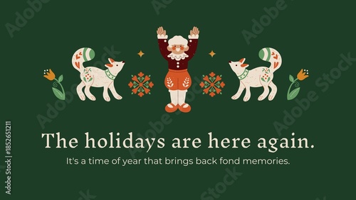 happy Christmas card