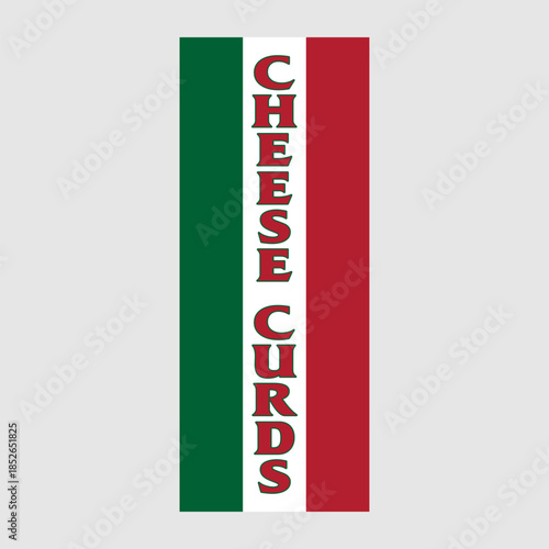 Rectangle Flag For Cheese Curds