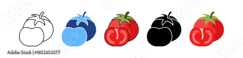 Tomato Fresh Produce multiple icon