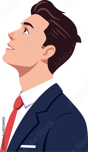 Pixel Art Business Man Look...