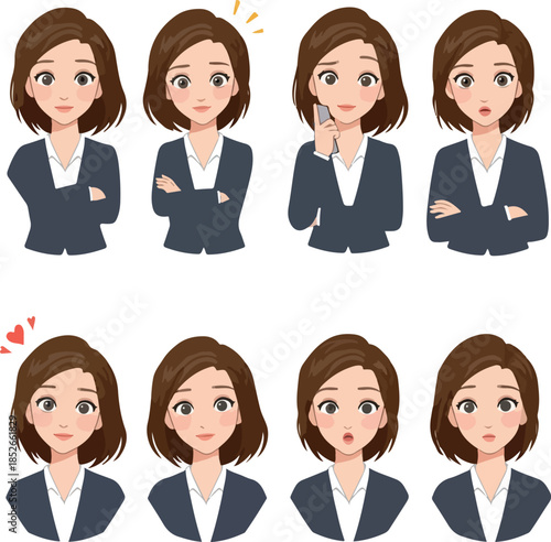 Pixel Art Business Woman Ex...