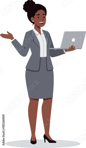 Pixel Art Business Woman Ho...