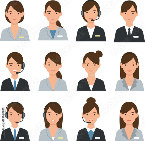 Pixel Art Business Women Av...