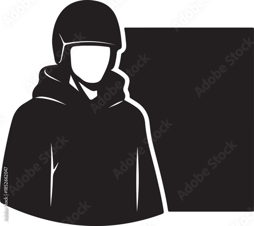Military soldier or police officer in a helmet with blank space for text