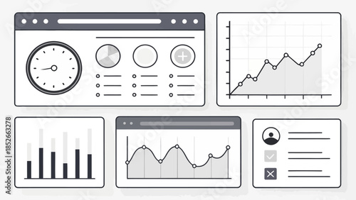 Business data analysis and statistics on various digital devices