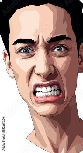 Pixel Art Portrait Man Scre...