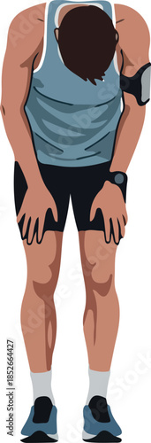 Pixel Art Runner Exhausted ...