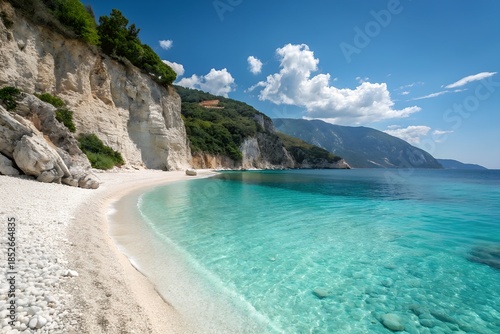 Albanian Riviera Albania beach coast sea travel tourism advertising summer holiday Mediterranean destination paradise