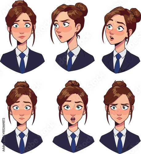 Pixel Art Woman Expressing ...