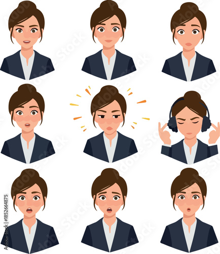 Pixel Art Woman Expressing ...