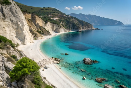 Albanian Riviera Albania beach coast sea travel inspiration tourism advertising summer getaway Mediterranean landscape outdoor paradise