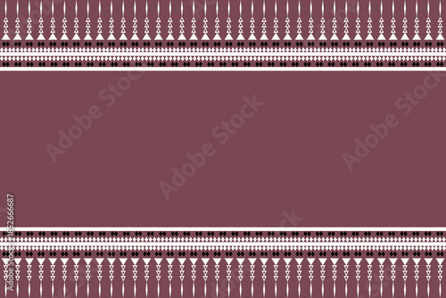 Elegant Maroon Banner with White Decorative Borders