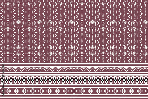 Elegant Maroon Banner with White Decorative Borders