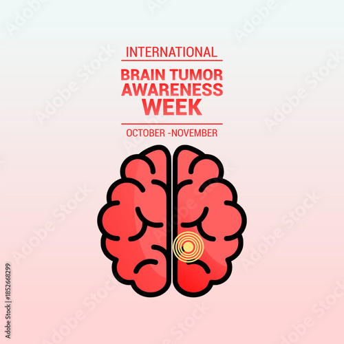 vector graphic of International Brain Tumor Awareness Week ideal for International Brain Tumor Awareness Week celebration