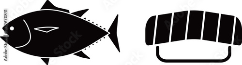 マグロ　寿司　アイコン