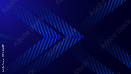 Abstract Neon Line Art Background with Modern Circular Wave Design. Futuristic Teal Glow Line Pattern on Dark Minimal Background.