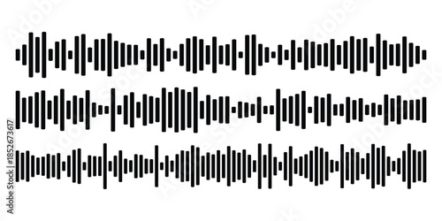 sound wave, Audio wave vector illustration design