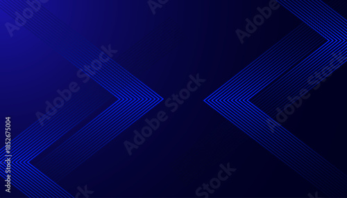 Abstract Neon Line Art Background with Modern Circular Wave Design. Futuristic Teal Glow Line Pattern on Dark Minimal Background.