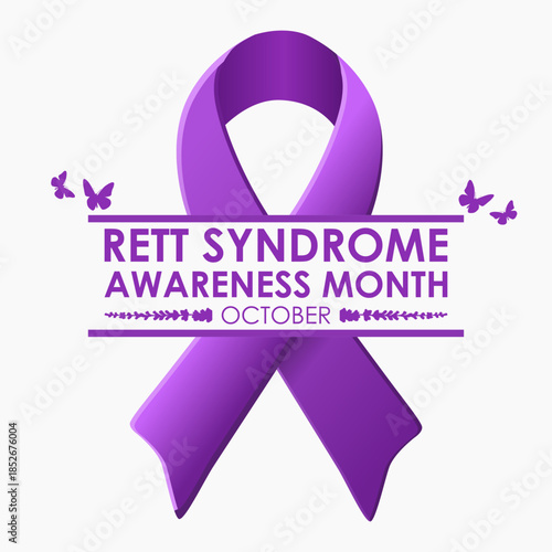 vector graphic of Rett Syndrome Awareness Month ideal for Rett Syndrome Awareness Month celebration