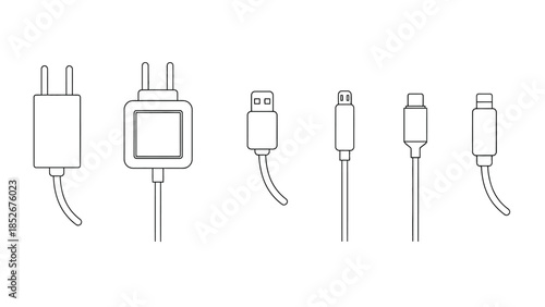 Various electronic connectors and cables for devices and charging