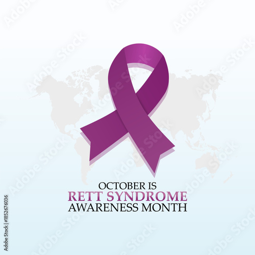 vector graphic of Rett Syndrome Awareness Month ideal for Rett Syndrome Awareness Month celebration