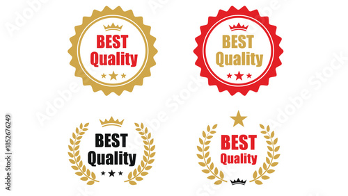 Best Quality Gold Seal Badges and Labels for Product Excellence and Guarantee