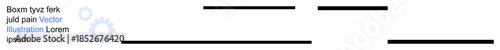 Business layouts, engineering designs, templates, web interfaces, minimalist art, technology graphics. Black horizontal lines with gear shapes and placeholder text. Layout concepts and engineering