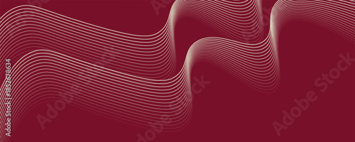 Abstract wave background with yellow line color element. Dynamic wave pattern. Modern flowing wavy lines. Futuristic technology concept. Suit for banner, poster, cover, brochure, flyer, website