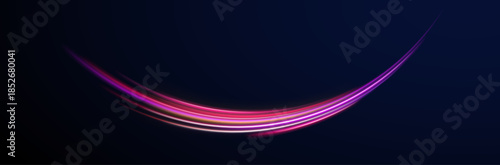 Motion streak line light vector futuristic abstract city.
