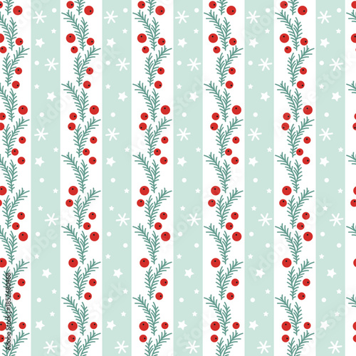 Christmas holiday season seamless pattern