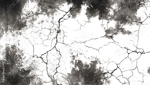 Abstract vintage grunge cracked wall background. black and gray old weathered concrete scratched texture.