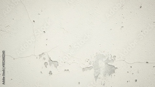 Aesthetic Harmony Detailed close-up of a weathered white concrete wall showing cracks peeling paint and textured imperfections | minimal, soft, abstract, modern, neutral, calm.