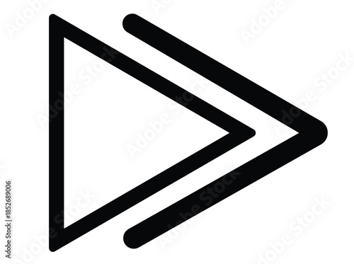 Arrow. Direction A photo realistic sign features a blank black and white tablet pc with a digital touch screen display showing a portable electronic device for modern business communication