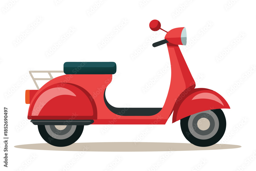 Obraz premium scooter on white background (25)